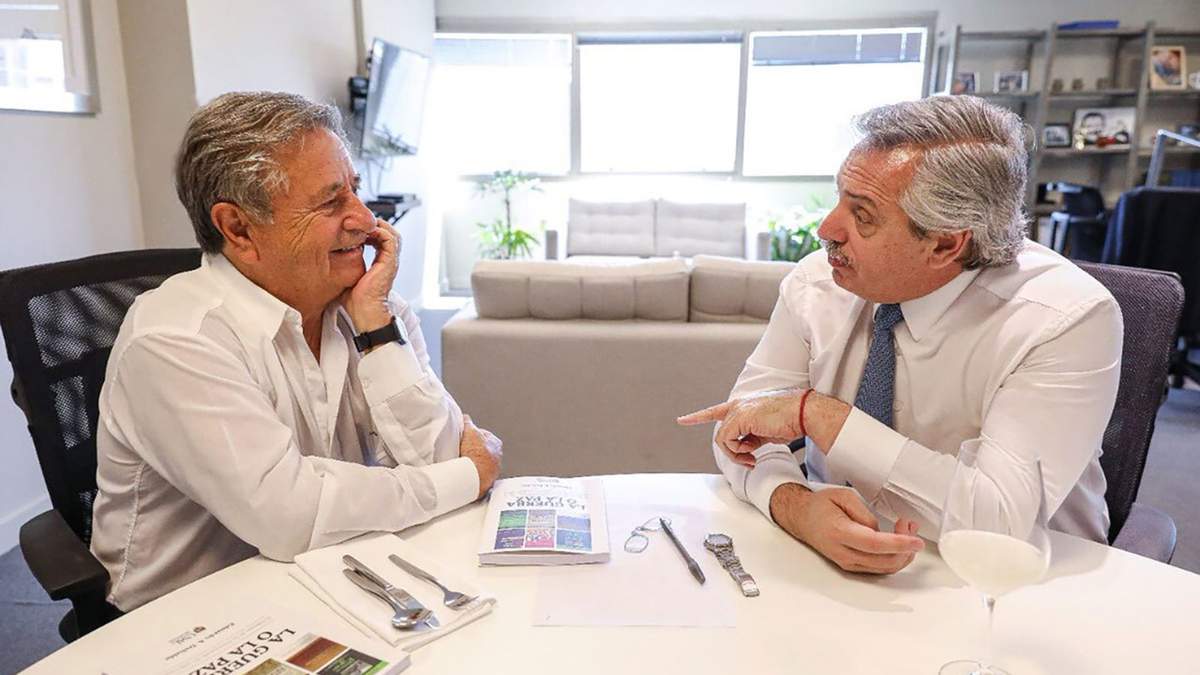 Eduardo Duhalde y Alberto Fernández. Fuente: (Instagram)