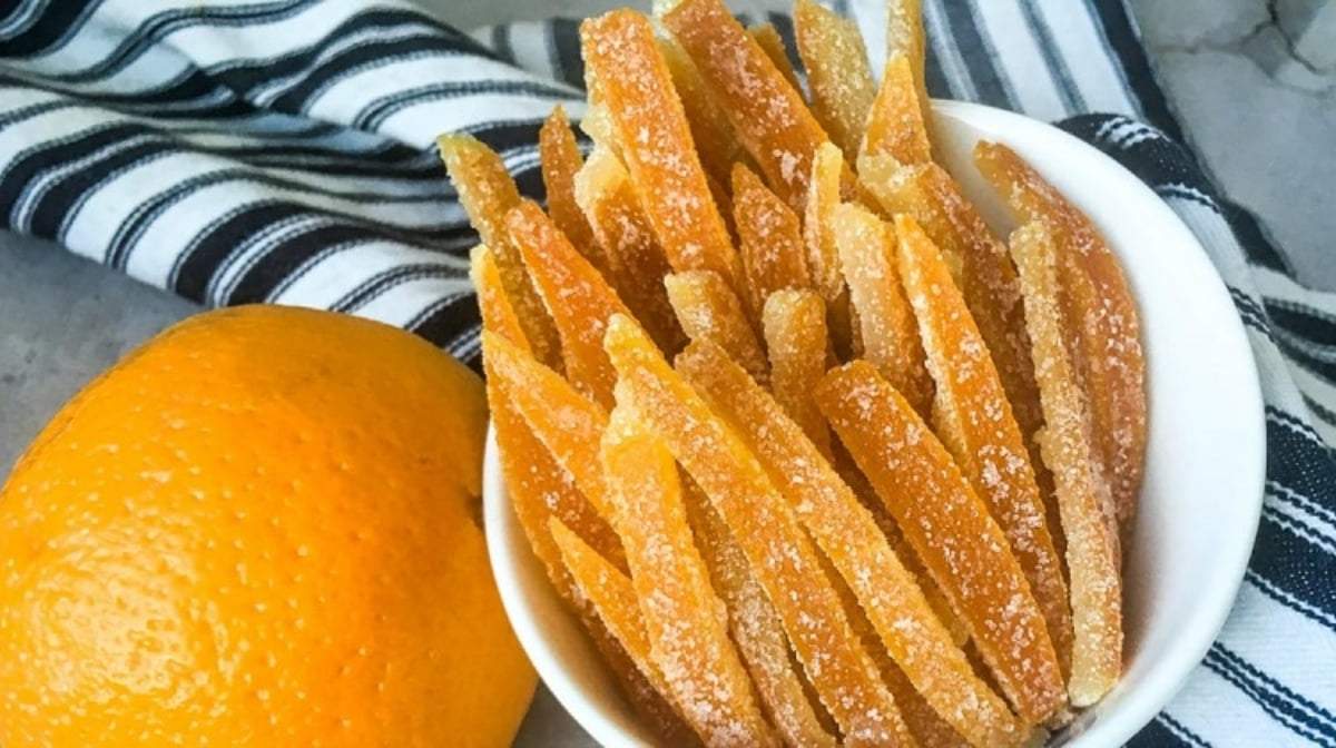 Cascaritas de naranja. Fuente: (Instagram).