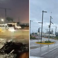 Calderón llama “bodrio” a Dos Bocas tras supuesta inundación; Nahle publica fotos y presume drenaje