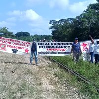 Con bloqueos a vías férreas demandan información del Corredor Interoceánico en Oaxaca