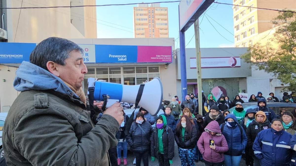 El gremio estatal rechazó el hostigamiento policial. Fuente: (Facebook)