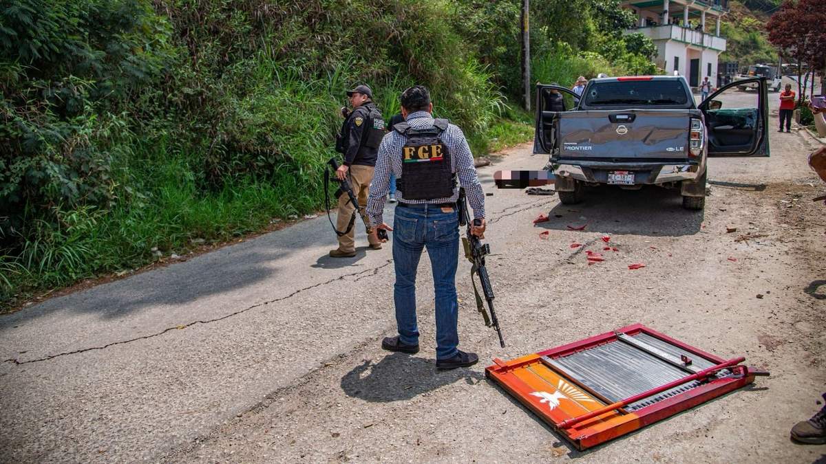 En la imagen, un ataque armado en Chenalhó.