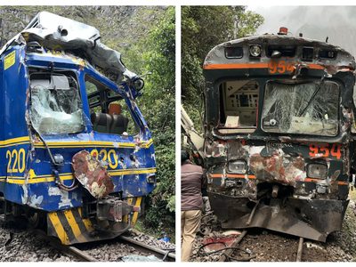 Al menos 15 heridos tras choque de dos trenes en vía férrea rumbo a Machu Picchu (Video)