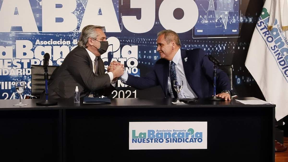 Sergio Palazzo tiene el apoyo de Alberto Fernández. Fuente: (Twitter)