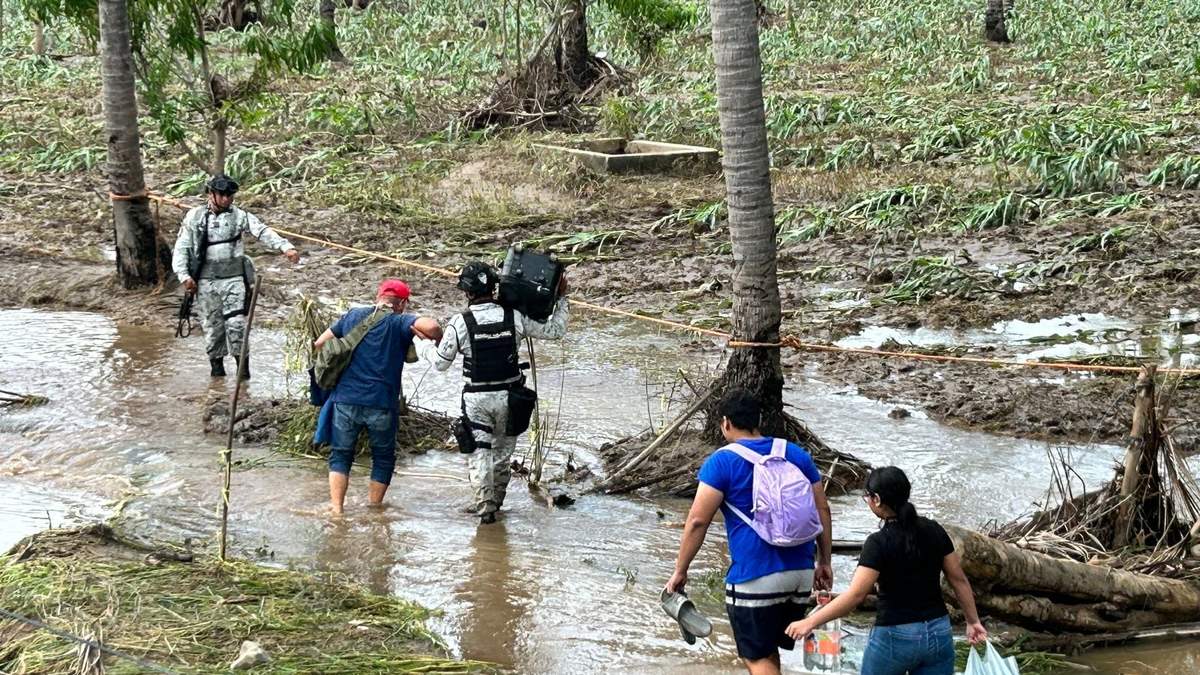 Inundaciones en Acapulco por el huracán John