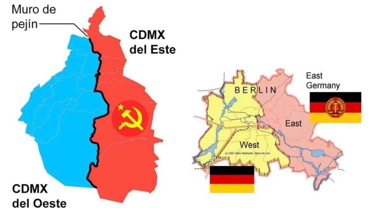 Uno de los memes que alude al Muro de Berlín