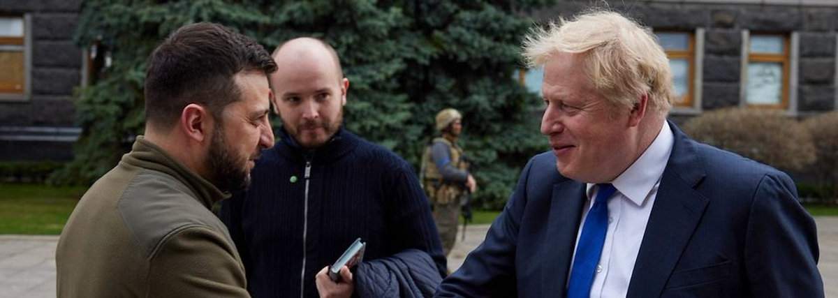 Volodimir Zelenski y el primer ministro británico