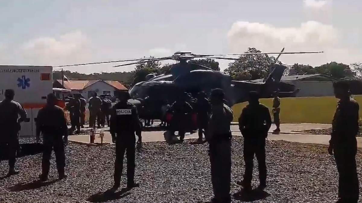 La Policía de Panamá pudo rescatar a quince secuestrados por la secta religiosa. Fuente: (Twitter).