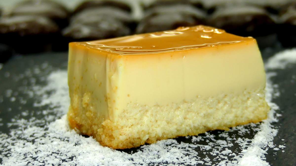 Flan de coco. Fuente: (Instagram)