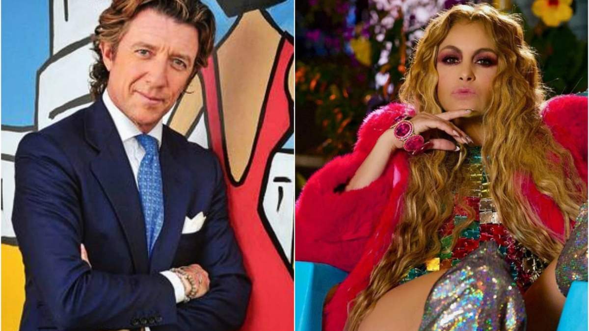 Colate Vallejo Nágera y Paulina Rubio. Fuente: (Twitter)