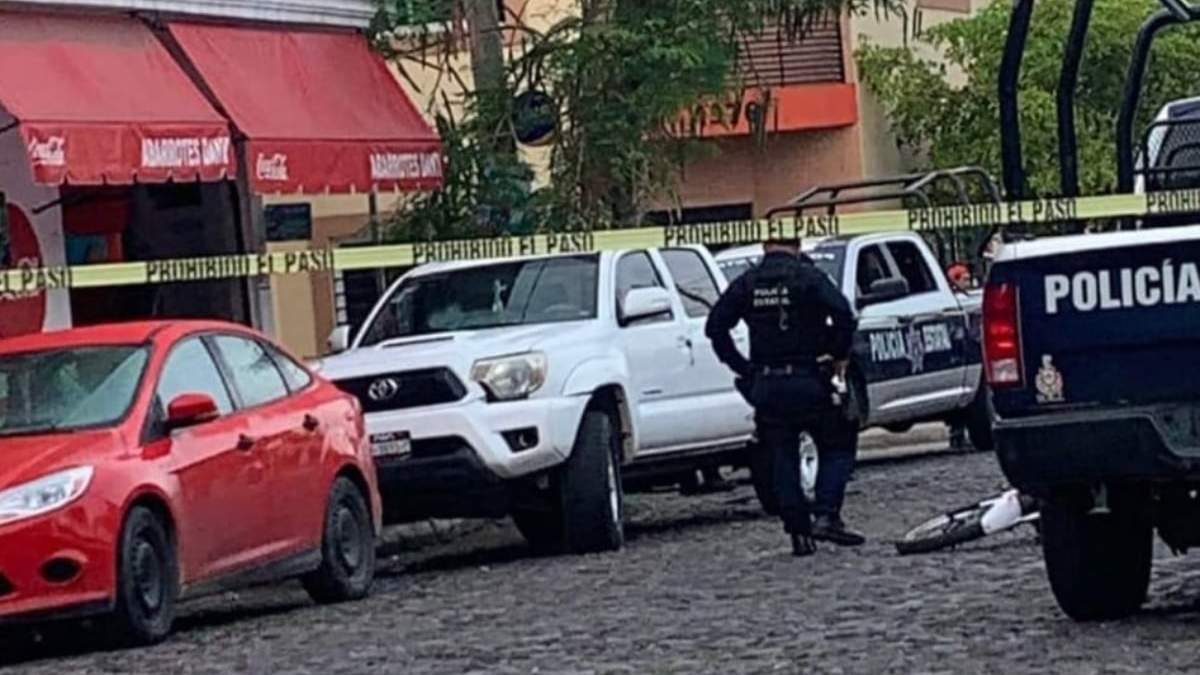 La camioneta atacada