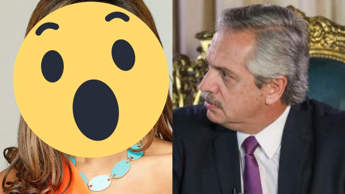 Famosa figura y Alberto Fernández. Fuente: (Instagram)