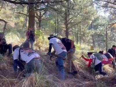 Colectivos descubren osamentas humanas en el mirador de Topilejo