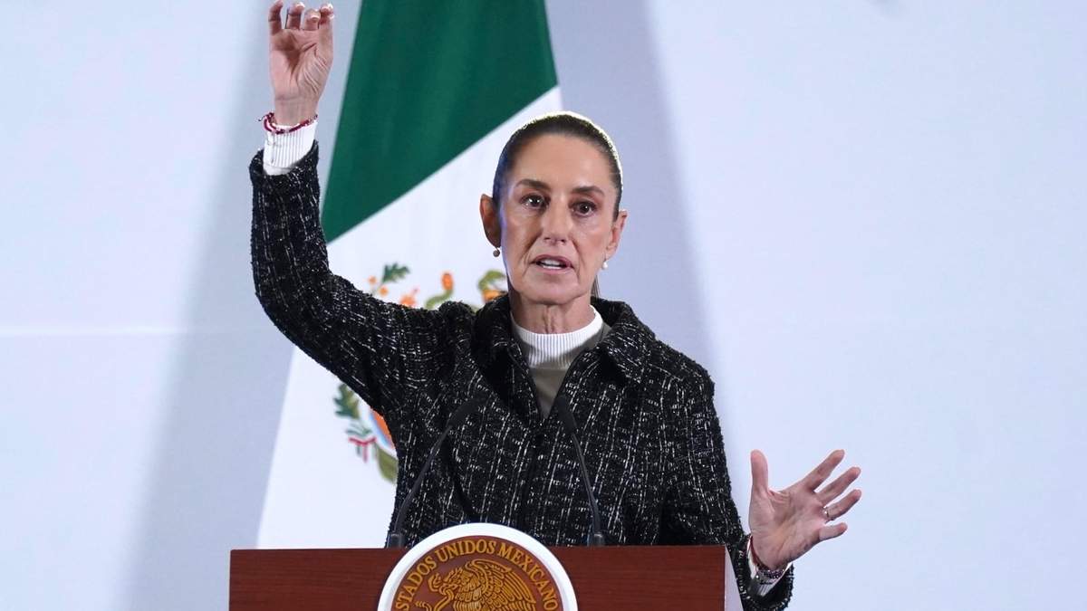 La presidenta Claudia Sheinbaum