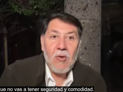 “Ni modo que se vayan en Metro”, dice Fernández Noroña sobre camionetas de ministros