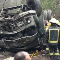 La Justicia Federal investigará el vuelco del camión del ejército en San Martín de los Andes