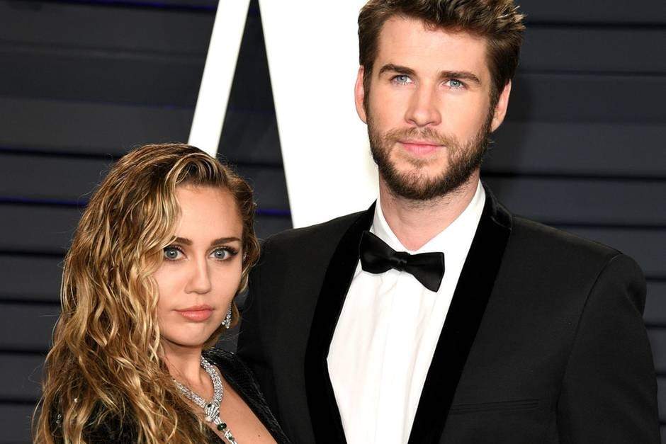 Miley Cyrus y Liam Hemsworth. Fuente: (Instagram)