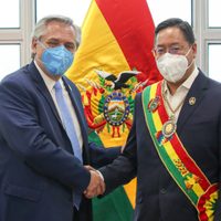 El presidente de Bolivia saludó a Alberto Fernández: “Gracias por tu apoyo”