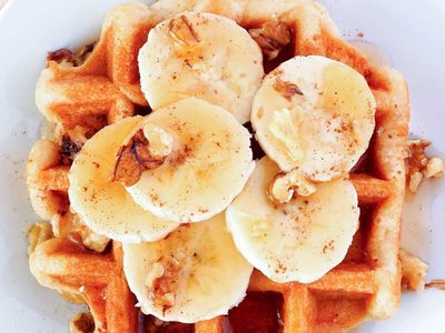 Waffles de calabaza versión fit: comé algo dulce, rico y sin preocuparte por las calorías de más