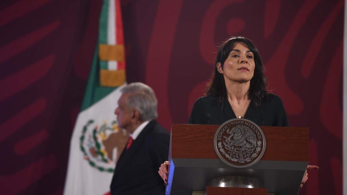 Ana Elizabeth García Vilchis en la mañanera