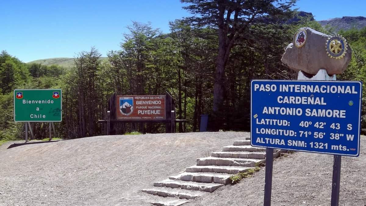 Paso internacional Cardenal Antonio Samoré. Fuente: (Twitter)