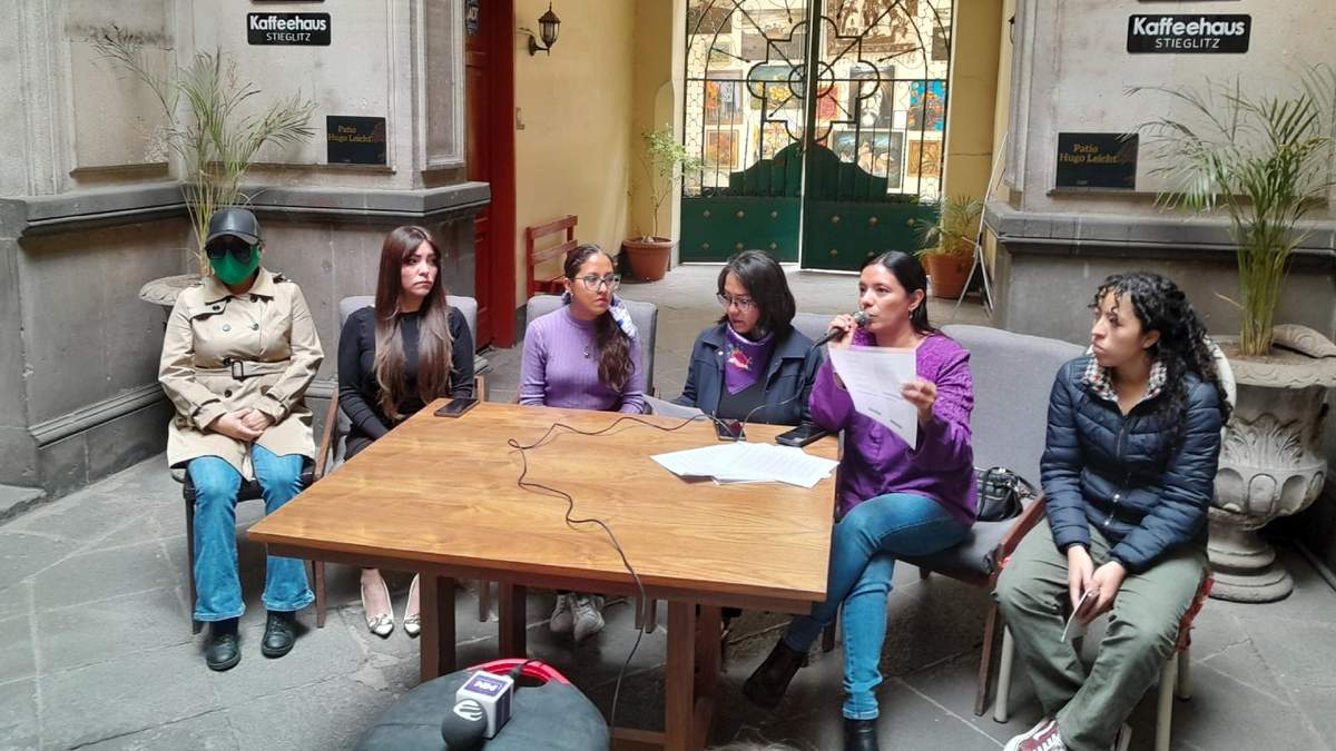 Rueda de prensa con la víctima