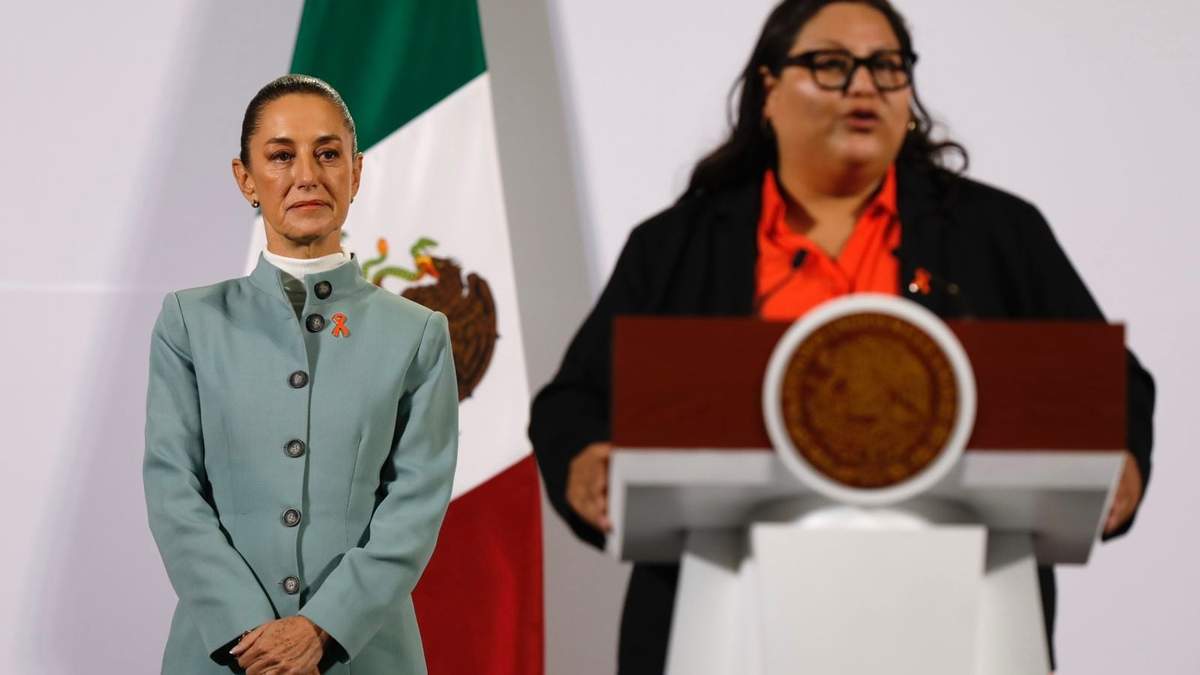 La presidenta Claudia Sheinbaum y próxima titular de la Secretaría de la Mujer
