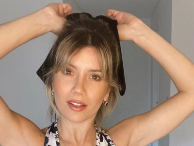 Tallada a mano: Laurita Fernández y un look fuera de lo común que enloquece