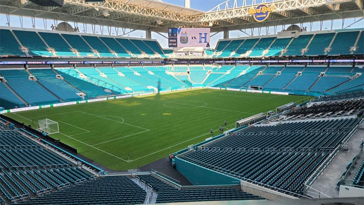 El Hard Rock Stadium. Foto: gentileza Andrea Yanez / Deporte Total USA