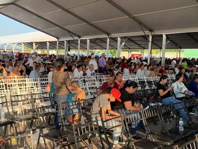 Claudia Sheinbaum en Culiacán, entre acarreo y sillas vacías