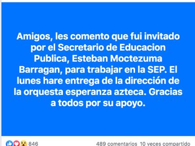 El gobierno de AMLO rescata las orquestas de Salinas Pliego