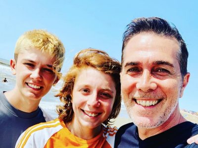 El hermoso reencuentro de Rodolfo Barili con sus hijos tras 56 días alejados por la cuarentena