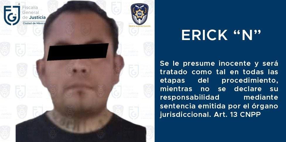 Erick “N”, conductor del Metro detenido