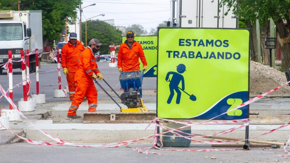 Obras en Zapala. Fuente: (Twitter)