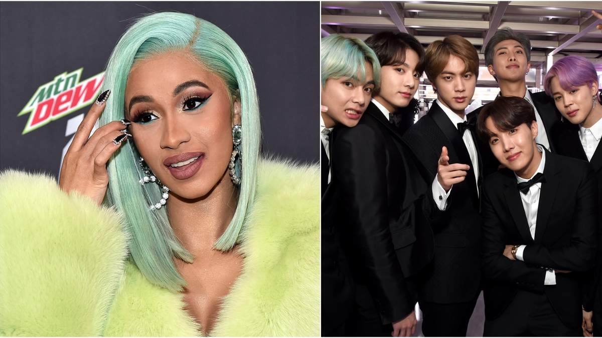 Cardi B y BTS. Fuente: (Instagram)