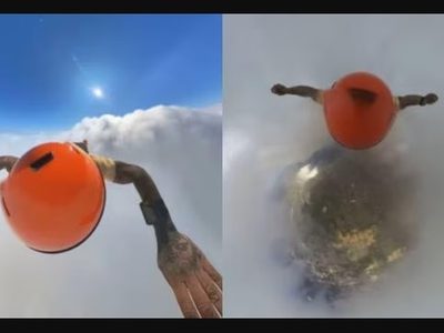 Paracaidista graba el interior de una nube (Video)