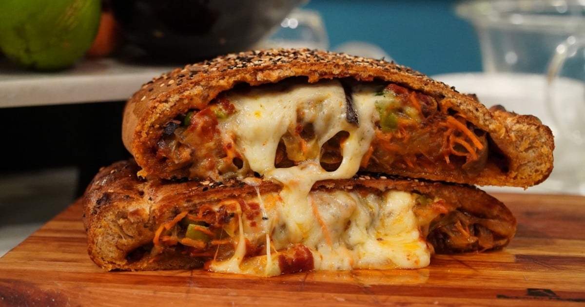 Calzone de zanahoria. Fuente: (Canal 9)