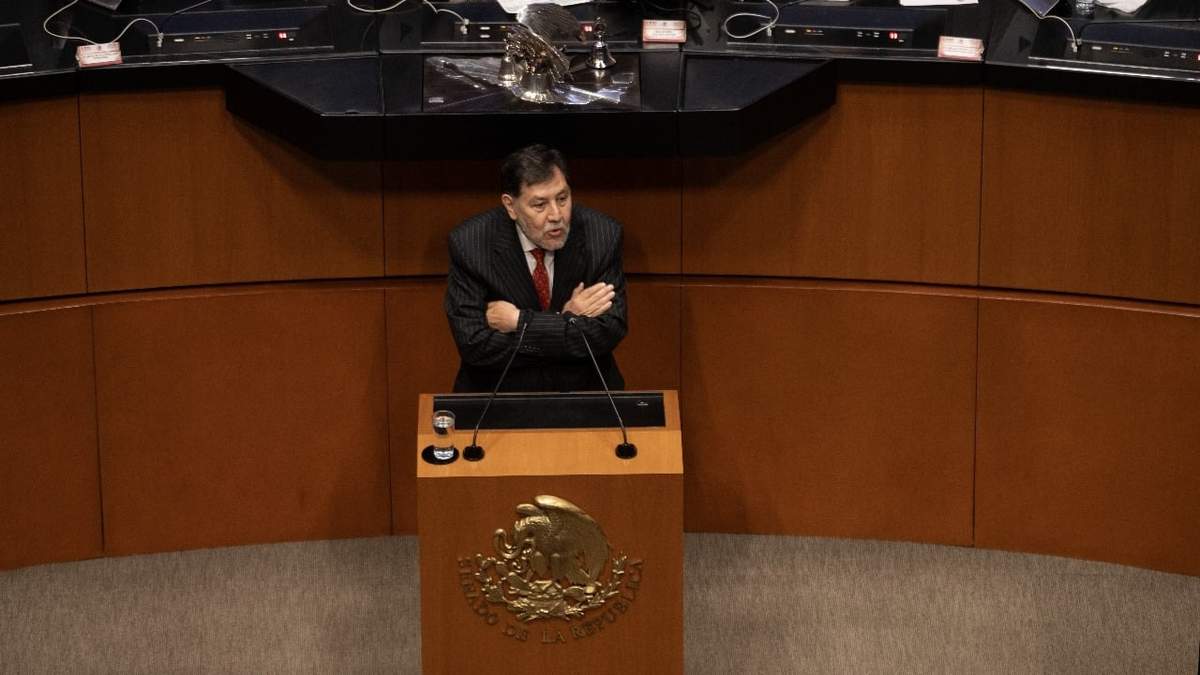 Gerardo Fernández Noroña en la sesión de este miércoles