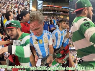 Aficionado de Santos Laguna insulta a argentinos y a Messi en la Copa América