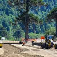 Figueroa destacó el avance de la obra de asfalto en la ruta 11 entre Villa Pehuenia y Moquehue