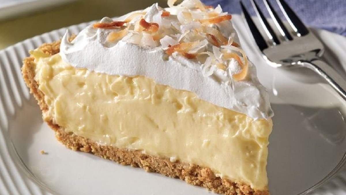 Pie de coco. Fuente: (Placer al plato)