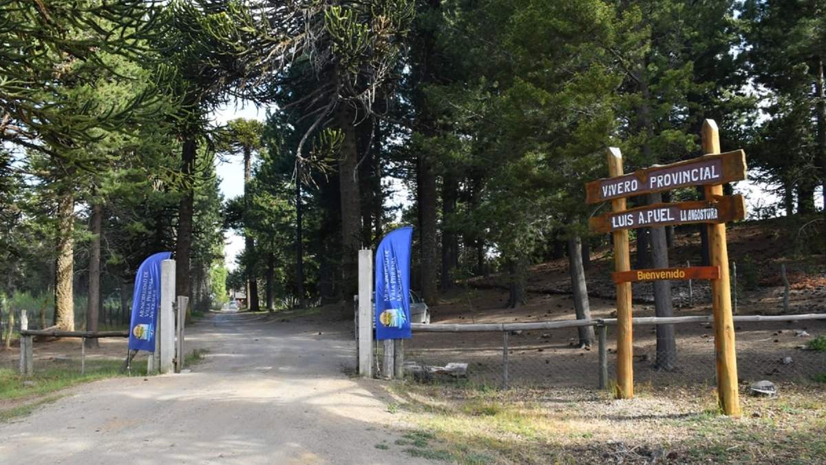 Ingreso al Vivero Provincial Luis Puel. fuente: (Twitter)
