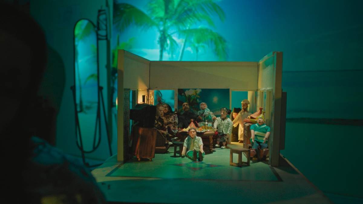 La escenografía de la familia en figuras de arcilla