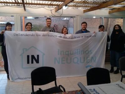 Una agrupación de inquilinos de Neuquén acordaron el apoyo a Rolando Figueroa