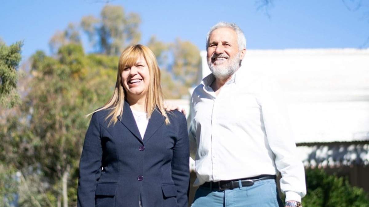 Gloria Ruiz y Andrés Peressini. Fuente: (Twitter)
