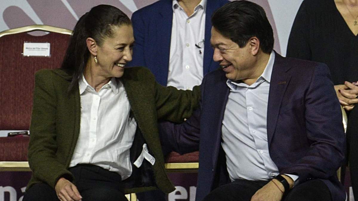 Claudia Sheinbaum y Mario Delgado.