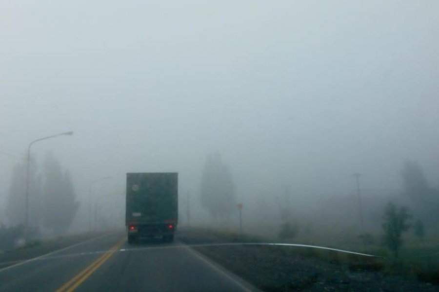 Neblina en Bariloche Fuente: (Facebook)