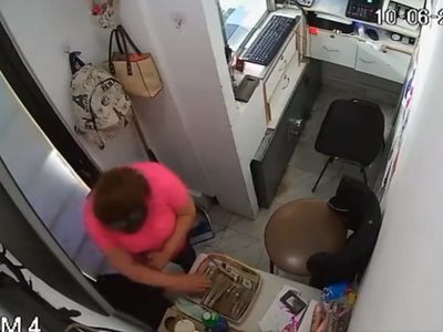Mujer roba 750 mil pesos en su segundo día de trabajo en una casa de cambio (Video)