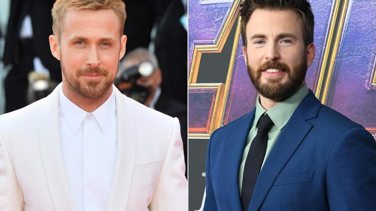 Ryan Gosling y Chris Evans. Fuente: (Twitter)
