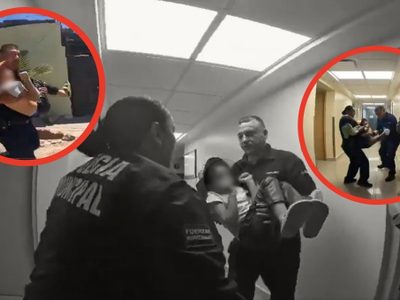 ¡Héroes! Reacción de policías se hace viral por trasladar a niña que sufrió mordedura de VIUDA NEGRA en Hermosillo